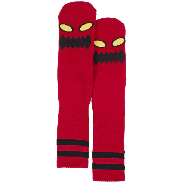 Toy Machine Monster Face Sock Red by Toy Machine