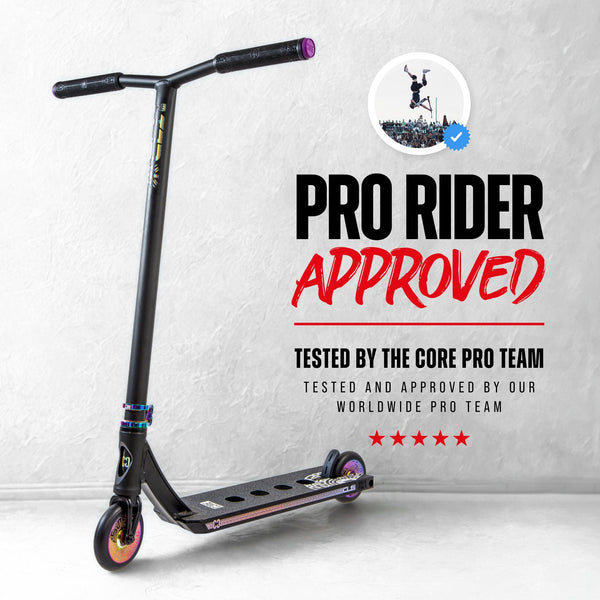 CORE CL1 Complete Stunt Scooter - Black/Neo LE