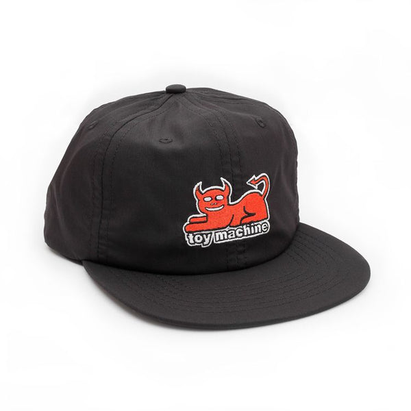 Toy Machine Devil Cat Unstructured Cap Black by Toy Machine