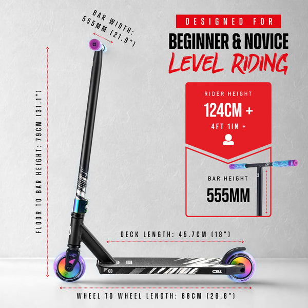 CORE CB1 Beginner Scooter - Black/Neo