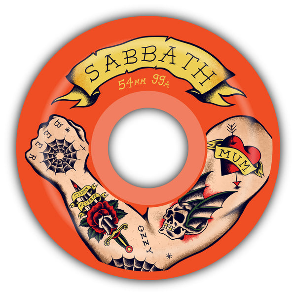 Sabbath Wheels | Geeza | 54mm Conical | Devil's Formula Wheel | 99a | Orange by Sabbath Wheels