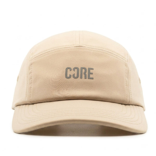 CORE Performance Running Cap - Sand/Reflective