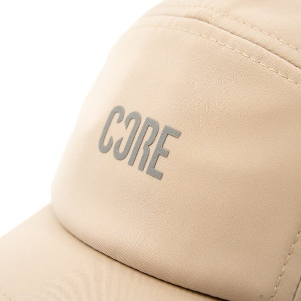 CORE Performance Running Cap - Sand/Reflective