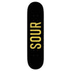 Sour Solution Army Black/Wood Skateboard Deck 8 inch