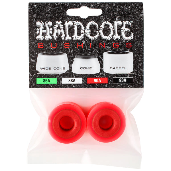 Hardcore Bushings Barrel Bushing 90A Set Red/Red by Hardcore