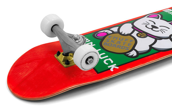 Enuff Lucky Cat Red Complete Skateboard - 8.0" x 32"