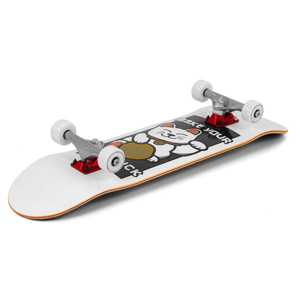 Enuff Lucky Cat White Skateboard - 8.0"