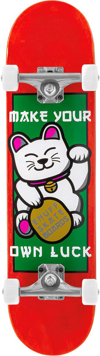Enuff Lucky Cat Mini Red Complete Skateboard - 7.25" x 29.5"