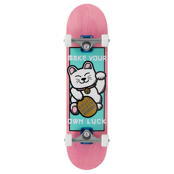 Enuff Lucky Cat Pink Mini Skateboard - 7.25"