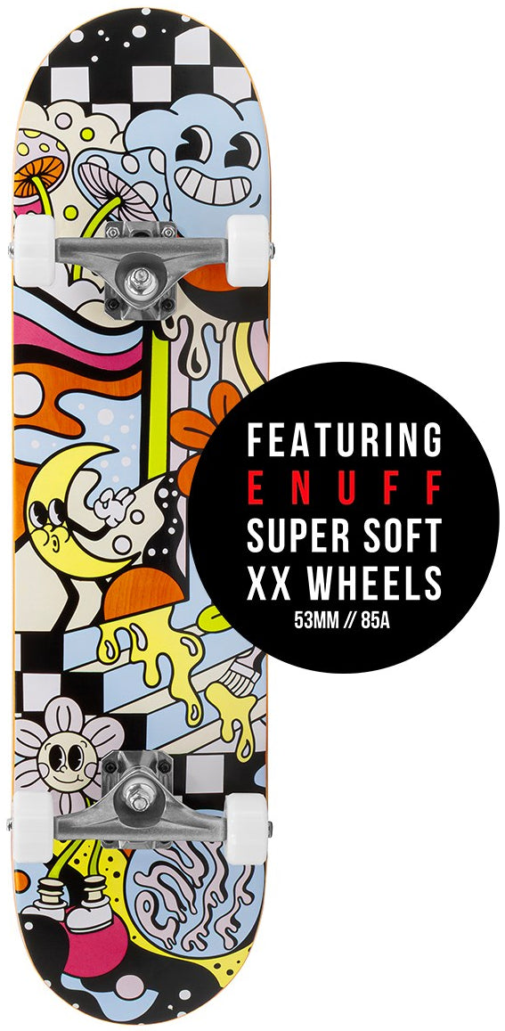 Enuff Meltworld Dazed Complete Skateboard - 7.75" x 31.5"
