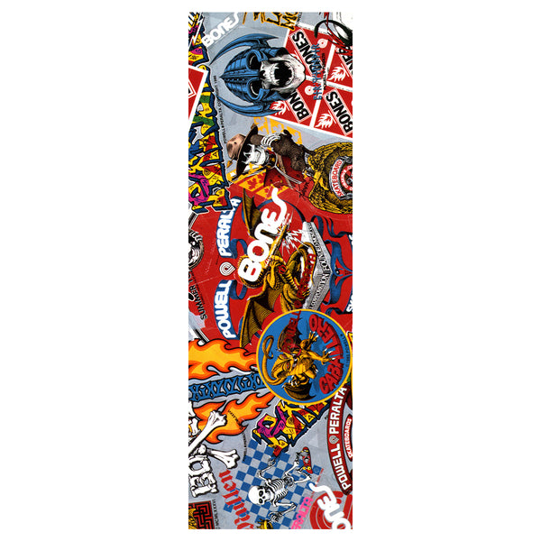Powell Peralta OG Collage 3 Griptape 10.5 inch x 33 inch White