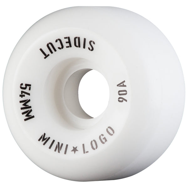 Mini Logo Wheels Hybrid Sidecut 54mm 90A White by Mini Logo
