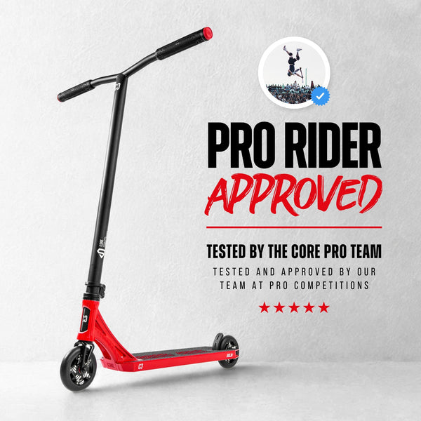 CORE SL3 Complete Stunt Scooter - Red/Black