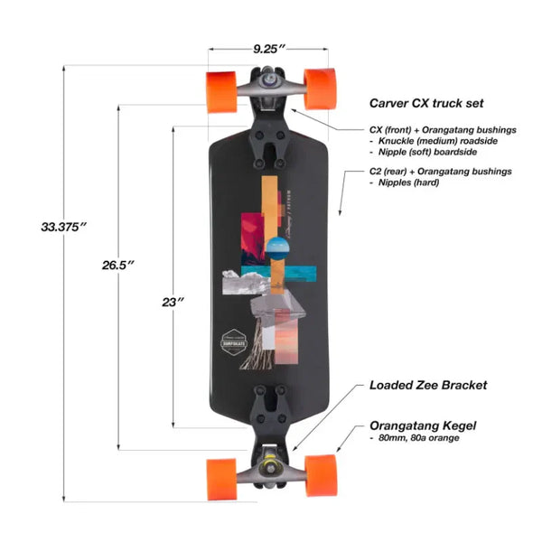 Loaded Fathom Surfskate - Carver CX