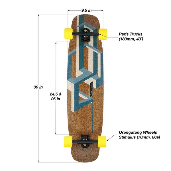 Loaded Basalt Tesseract Longboard Complete - Freeride & Freestyle