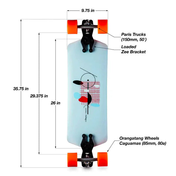 Loaded Tangent Longboard Complete - Caguama Setup