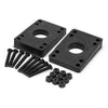 Mindless 2 Angled Risers And 8 Bolts - Black