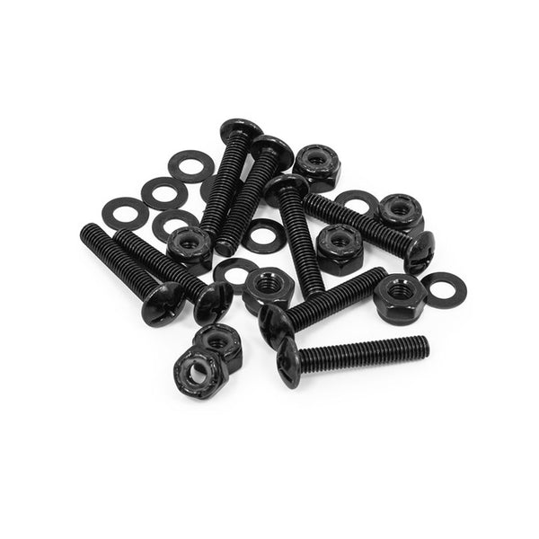 Mindless Drop Thru Bolts (Pack Of 8) - Black
