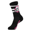 Powell Peralta Ripper Cotton Socks Stripes Black/Pink by Powell Peralta