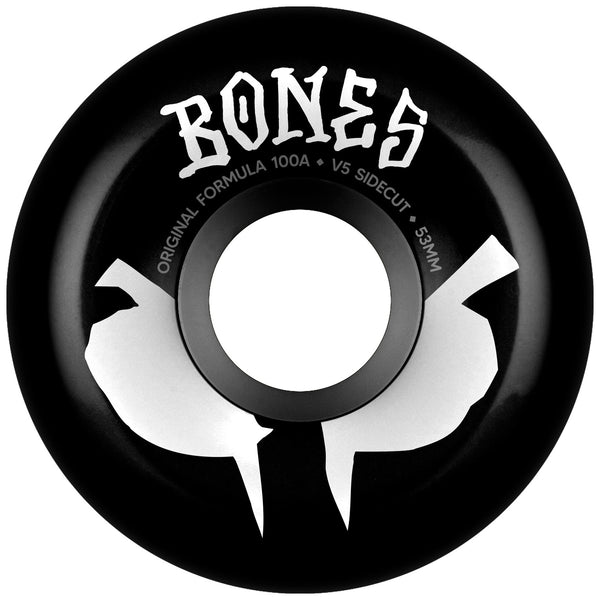 BONES Wheels - OG Formula - 53mm - 100A - V5 Sidecut - Black (Spring '26) by Bones Wheels