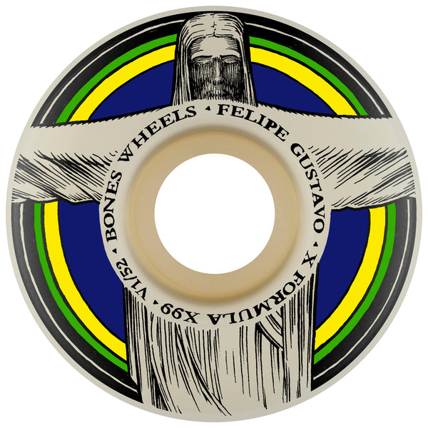 BONES WHEELS X-Formula Gustavo Redeemer 52mm V1 Standard 99A by Bones Wheels