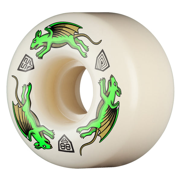 Powell-Peraltaª Dragon Formula - Nano Rat - 52mm x 34mm - 88A - AV4 - Off White / Green