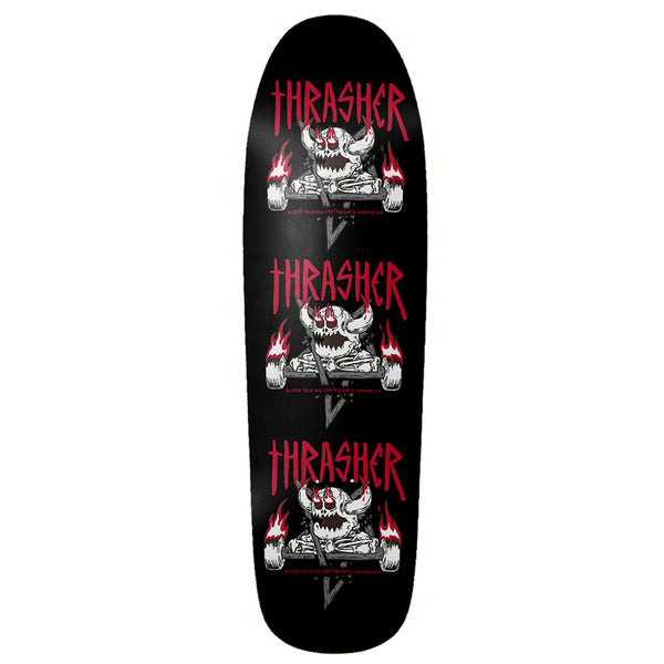 Toy Machine x Thrasher 'Monster-Gram' Shaped Deck 9.5" by Toy Machine