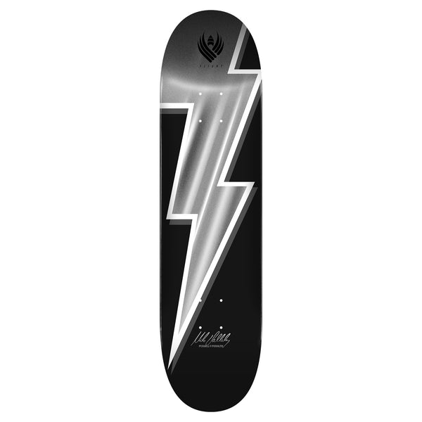 Powell Peralta Mike Vallely Lightning Bolt FLIGHT Deck Silver Foil - 8.5"