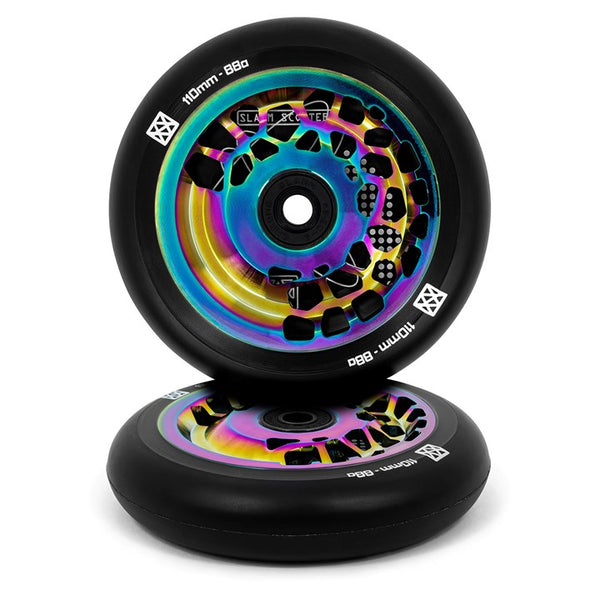 Slamm Neochrome 110mm Split Core Wheels - Pair