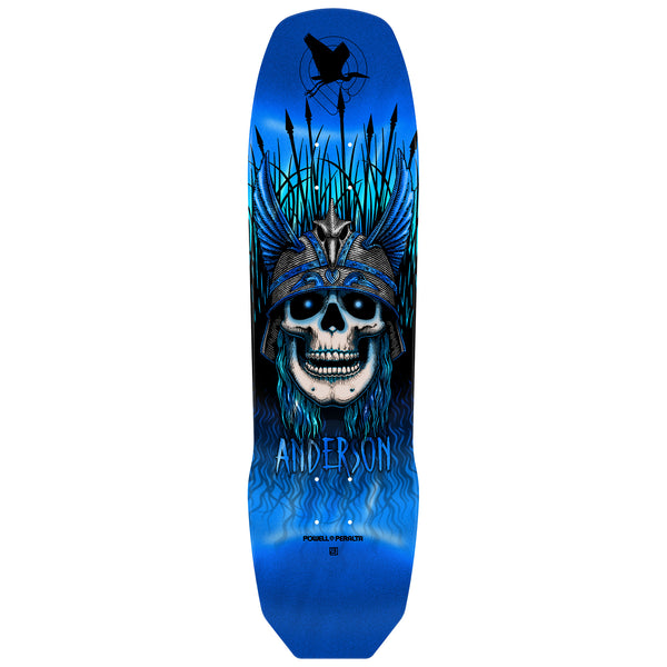 Powell Peralta Andy Anderson - Heron Skull - 8.45" 7-Py Construction - Blue Foil by Powell Peralta