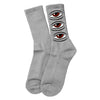 Toy Machine Eye Stack Sock Grey