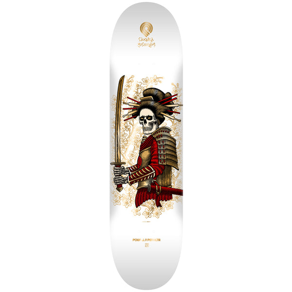 Powell Peralta Sakura Yosozumi Onna-Bugeisha - White / Gold Foil 8.25" by Powell Peralta