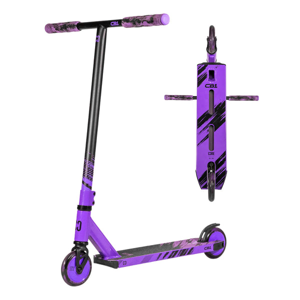 CORE CB1 Complete Scooter - Black/Purple