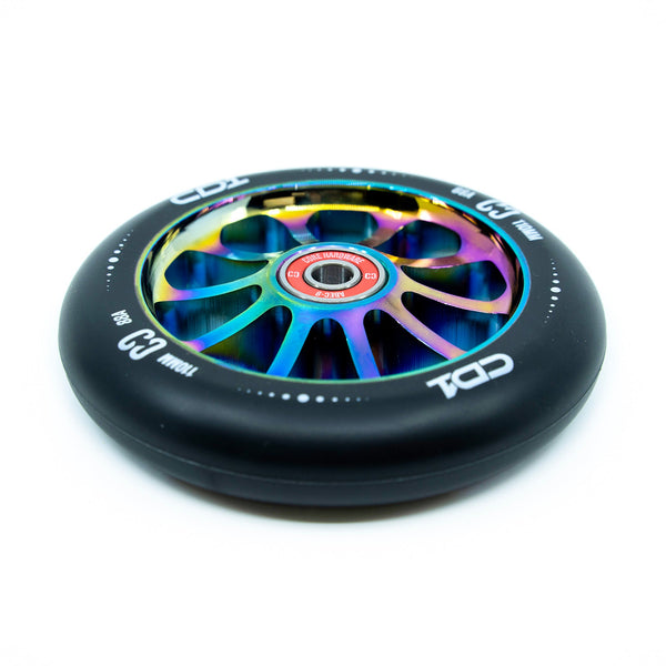 CORE CD1 Spoked Stunt Scooter Wheel 110mm - Black/Neochrome
