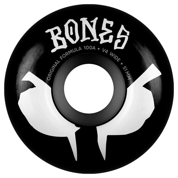 BONES Wheels - OG Formula - 52mm - 100A - V5 Sidecut - Black (Spring '26) by Bones Wheels