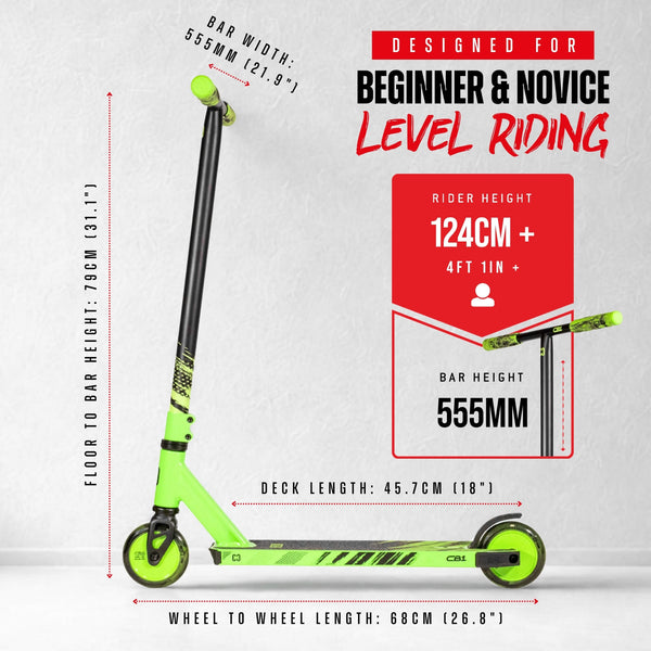 CORE CB1 Complete Scooter - Black/Green