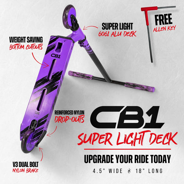 CORE CB1 Complete Scooter - Black/Purple