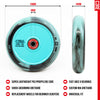 CORE CB1 Plastic Hollow Core Scooter Wheel 110mm - Black/Teal