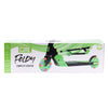 CORE Kids Foldy Junior Kick Scooter – Black/Green (LED Wheel)