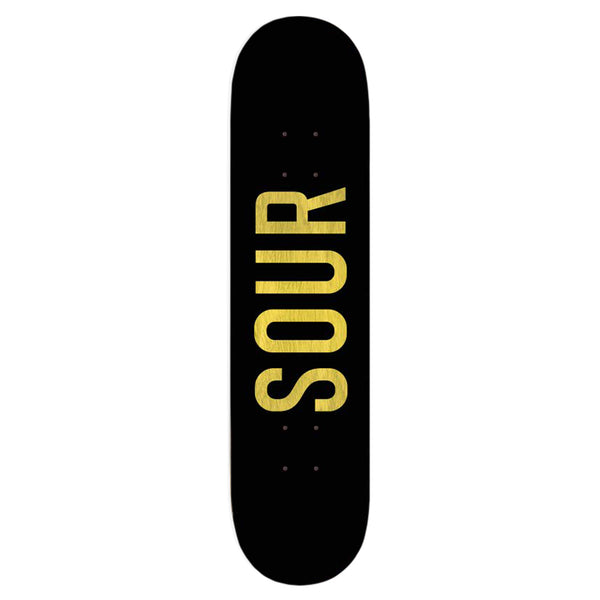 Sour Solution Army Black/Wood Skateboard Deck 8.6 inch