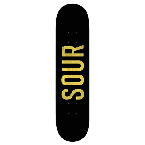 Sour Solution Army Black/Wood Skateboard Deck 8.25 inch