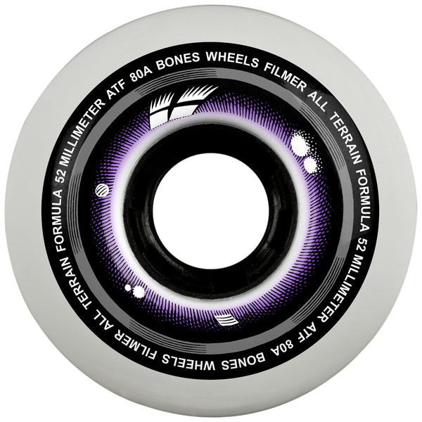 BONES Wheels - All Terrain Formula - ATF - Filmers - 52mm - 80A (Spring '26) by Bones Wheels
