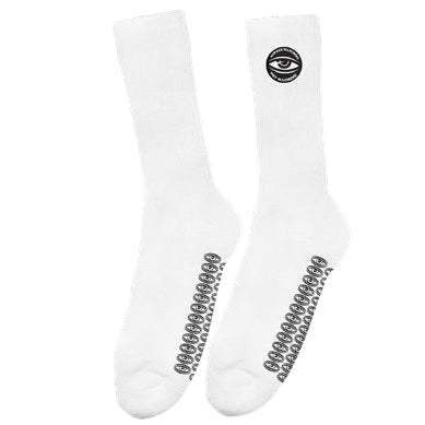 Toy Machine Always Watching Grip Sock White by Toy Machine