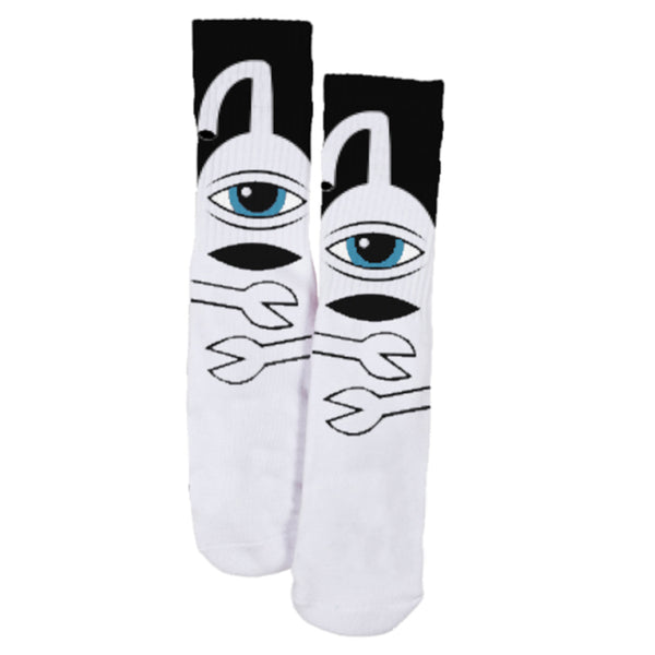 Toy Machine Sect Hug Sock White/Black
