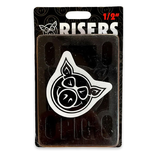 Pig Wheels 1/2" Hard Risers Black