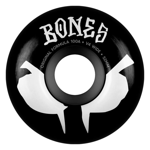 BONES Wheels Original Formula - 52mm - 100A - V4 Wide - Black (Spring '26) by Bones Wheels