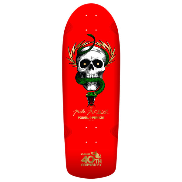 Powell-Peralta Mike McGill - Skull & Snake '16' - McTwist 40th - Red/Gold Foil 10" by Powell Peralta
