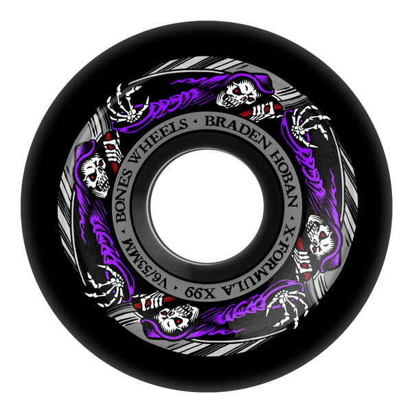 BONES Wheels X-Formula Braden Hoban 'Reaper' 54mm V6 Wide-Cut X99 by Bones Wheels